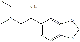 N-[2-amino-2-(1,3-benzodioxol-5-yl)ethyl]-N,N-diethylamine 구조식 이미지