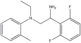 N-[2-amino-2-(2,6-difluorophenyl)ethyl]-N-ethyl-2-methylaniline 구조식 이미지