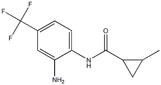 N-[2-amino-4-(trifluoromethyl)phenyl]-2-methylcyclopropanecarboxamide Structure