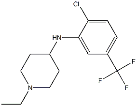 N-[2-chloro-5-(trifluoromethyl)phenyl]-1-ethylpiperidin-4-amine 구조식 이미지