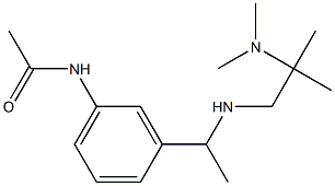 N-[3-(1-{[2-(dimethylamino)-2-methylpropyl]amino}ethyl)phenyl]acetamide Structure