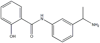 N-[3-(1-aminoethyl)phenyl]-2-hydroxybenzamide 구조식 이미지