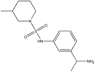 N-[3-(1-aminoethyl)phenyl]-3-methylpiperidine-1-sulfonamide 구조식 이미지