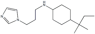 N-[3-(1H-imidazol-1-yl)propyl]-4-(2-methylbutan-2-yl)cyclohexan-1-amine Structure