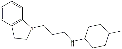 N-[3-(2,3-dihydro-1H-indol-1-yl)propyl]-4-methylcyclohexan-1-amine Structure