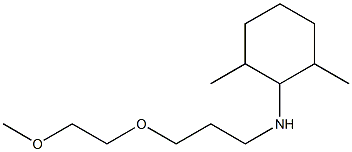 N-[3-(2-methoxyethoxy)propyl]-2,6-dimethylcyclohexan-1-amine 구조식 이미지