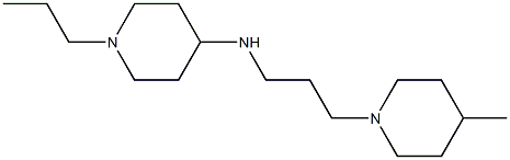 N-[3-(4-methylpiperidin-1-yl)propyl]-1-propylpiperidin-4-amine Structure