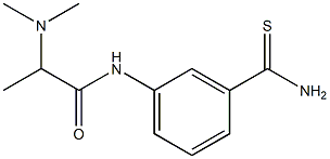 N-[3-(aminocarbonothioyl)phenyl]-2-(dimethylamino)propanamide 구조식 이미지