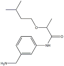 N-[3-(aminomethyl)phenyl]-2-(3-methylbutoxy)propanamide Structure