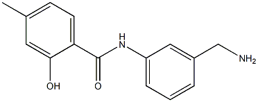 N-[3-(aminomethyl)phenyl]-2-hydroxy-4-methylbenzamide 구조식 이미지