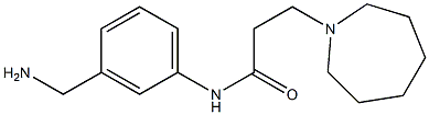 N-[3-(aminomethyl)phenyl]-3-azepan-1-ylpropanamide Structure