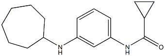 N-[3-(cycloheptylamino)phenyl]cyclopropanecarboxamide Structure