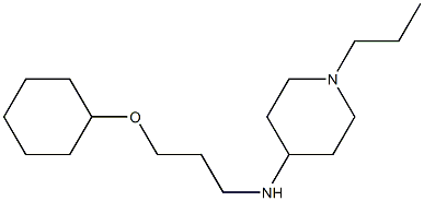 N-[3-(cyclohexyloxy)propyl]-1-propylpiperidin-4-amine 구조식 이미지