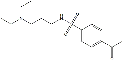 N-[3-(diethylamino)propyl]-4-acetylbenzene-1-sulfonamide Structure