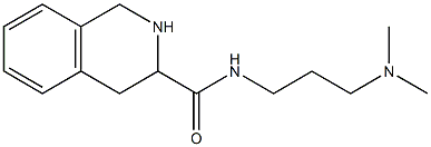 N-[3-(dimethylamino)propyl]-1,2,3,4-tetrahydroisoquinoline-3-carboxamide 구조식 이미지