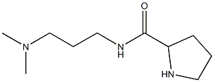 N-[3-(dimethylamino)propyl]pyrrolidine-2-carboxamide 구조식 이미지