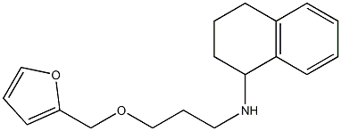 N-[3-(furan-2-ylmethoxy)propyl]-1,2,3,4-tetrahydronaphthalen-1-amine Structure