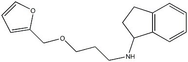 N-[3-(furan-2-ylmethoxy)propyl]-2,3-dihydro-1H-inden-1-amine Structure