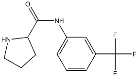 N-[3-(trifluoromethyl)phenyl]pyrrolidine-2-carboxamide 구조식 이미지