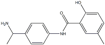 N-[4-(1-aminoethyl)phenyl]-2-hydroxy-5-methylbenzamide Structure