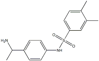 N-[4-(1-aminoethyl)phenyl]-3,4-dimethylbenzene-1-sulfonamide 구조식 이미지