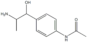 N-[4-(2-amino-1-hydroxypropyl)phenyl]acetamide 구조식 이미지