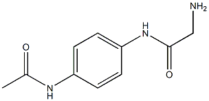 N-[4-(acetylamino)phenyl]-2-aminoacetamide 구조식 이미지
