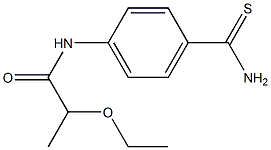N-[4-(aminocarbonothioyl)phenyl]-2-ethoxypropanamide Structure