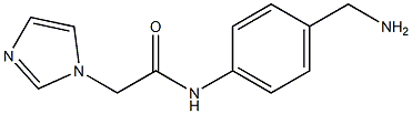 N-[4-(aminomethyl)phenyl]-2-(1H-imidazol-1-yl)acetamide Structure