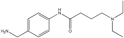 N-[4-(aminomethyl)phenyl]-4-(diethylamino)butanamide 구조식 이미지