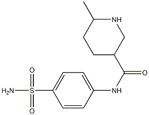 N-[4-(aminosulfonyl)phenyl]-6-methylpiperidine-3-carboxamide 구조식 이미지