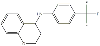 N-[4-(trifluoromethyl)phenyl]-3,4-dihydro-2H-1-benzopyran-4-amine Structure