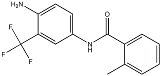 N-[4-amino-3-(trifluoromethyl)phenyl]-2-methylbenzamide 구조식 이미지