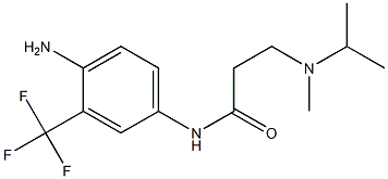 N-[4-amino-3-(trifluoromethyl)phenyl]-3-[methyl(propan-2-yl)amino]propanamide Structure