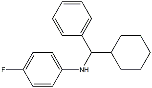 N-[cyclohexyl(phenyl)methyl]-4-fluoroaniline Structure