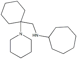 N-{[1-(piperidin-1-yl)cyclohexyl]methyl}cycloheptanamine Structure