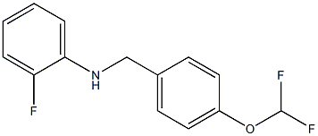 N-{[4-(difluoromethoxy)phenyl]methyl}-2-fluoroaniline 구조식 이미지