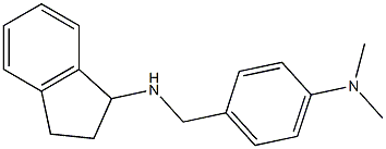 N-{[4-(dimethylamino)phenyl]methyl}-2,3-dihydro-1H-inden-1-amine 구조식 이미지