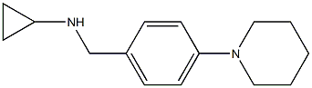 N-{[4-(piperidin-1-yl)phenyl]methyl}cyclopropanamine Structure