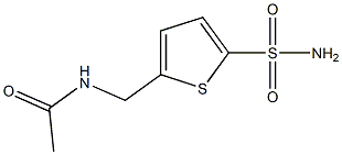 N-{[5-(aminosulfonyl)thien-2-yl]methyl}acetamide 구조식 이미지