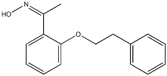 N-{1-[2-(2-phenylethoxy)phenyl]ethylidene}hydroxylamine Structure