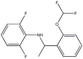 N-{1-[2-(difluoromethoxy)phenyl]ethyl}-2,6-difluoroaniline 구조식 이미지