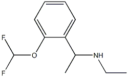 N-{1-[2-(difluoromethoxy)phenyl]ethyl}-N-ethylamine Structure