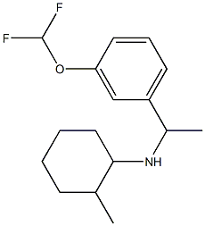 N-{1-[3-(difluoromethoxy)phenyl]ethyl}-2-methylcyclohexan-1-amine Structure