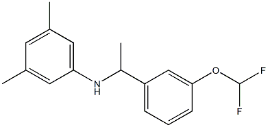 N-{1-[3-(difluoromethoxy)phenyl]ethyl}-3,5-dimethylaniline 구조식 이미지