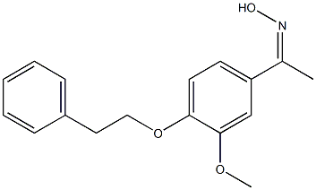 N-{1-[3-methoxy-4-(2-phenylethoxy)phenyl]ethylidene}hydroxylamine Structure