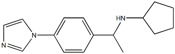 N-{1-[4-(1H-imidazol-1-yl)phenyl]ethyl}cyclopentanamine 구조식 이미지