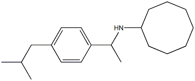 N-{1-[4-(2-methylpropyl)phenyl]ethyl}cyclooctanamine 구조식 이미지