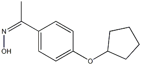 N-{1-[4-(cyclopentyloxy)phenyl]ethylidene}hydroxylamine 구조식 이미지