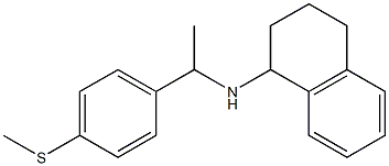 N-{1-[4-(methylsulfanyl)phenyl]ethyl}-1,2,3,4-tetrahydronaphthalen-1-amine 구조식 이미지